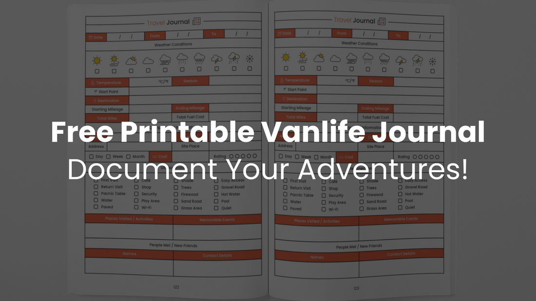 Free Vanlife Travel Journal